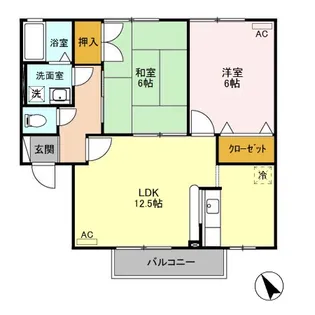 セジュールソフィア A【2階】の間取り