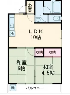 メゾン石川【1階】の間取り