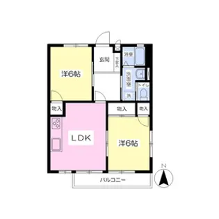 宮崎ハイツ B【2階】の間取り