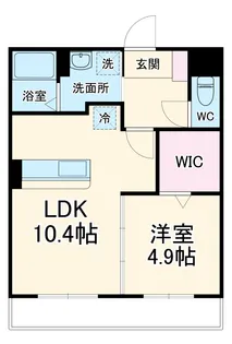 マリアロッソ富田【103号室】の間取り