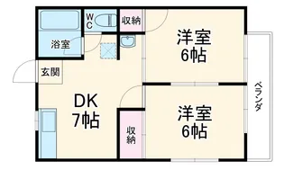 エステートガーデン浦和ウエスト【2階】の間取り