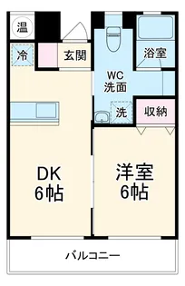 ヴィルフォーレ・シミズ【2階】の間取り