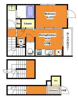 メゾン リーブル【C号室】の間取り