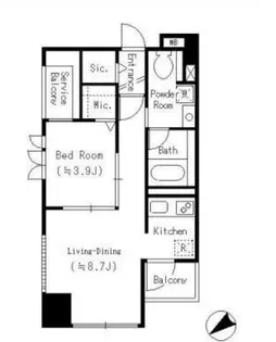 コモド鶴見アネックス【5階】の間取り