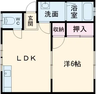 ニューハイツ西山A【103号室】の間取り