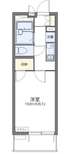 レオパレス蒔田【207号室】の間取り