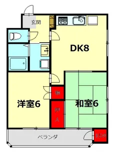 上野新ビルB棟【205号室】の間取り