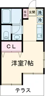 メゾンアテネ【101号室】の間取り