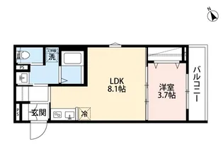 パステラハウス【203号室】の間取り
