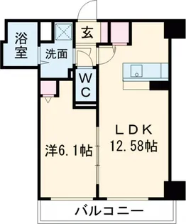 ラミューズ宇都宮ウエスト【4階】の間取り