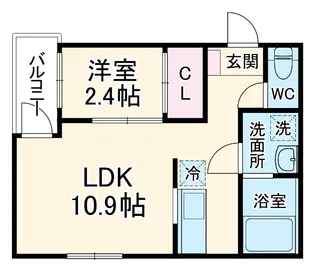 RadIAnce新川橋【302号室】の間取り