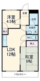 ウインズ江南【103号室】の間取り