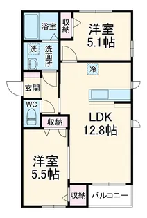 レモーネⅡ【102号室】の間取り