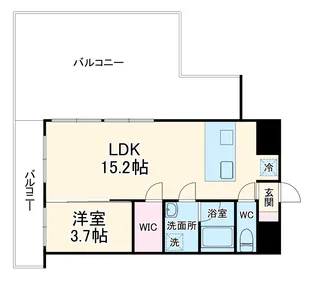 the trias kashiwa【701号室】の間取り