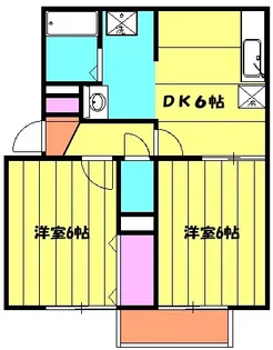ビューパレス古原【2階】の間取り