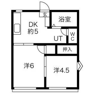 コーポラプラス【202号室】の間取り