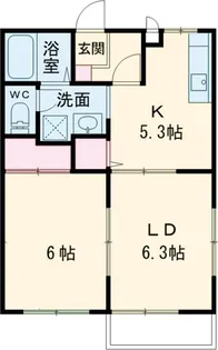 サウザンコート【2階】の間取り
