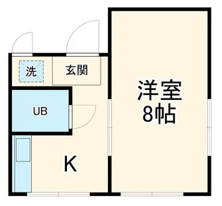 シングルエイト【101号室】の間取り
