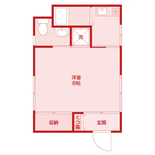 シングルエイト【1階】の間取り
