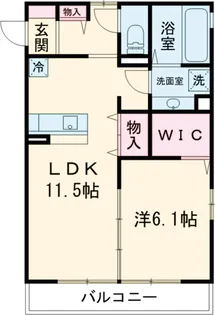 ハレアカラ【1階】の間取り