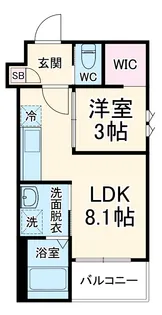 REGALEST 柳【1階】の間取り