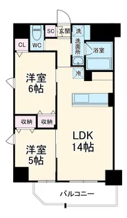 プロシード白壁【4階】の間取り