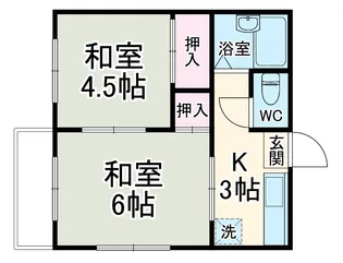 コスモハイツベアー【2階】の間取り