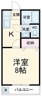 トヤマハイツⅠ・Ⅱ【1階】の間取り