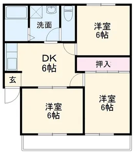 メゾン高島Ⅰ【202号室】の間取り