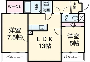 ウッドベルステージ【1階】の間取り