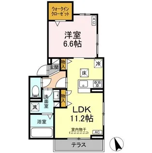 リッツハウスⅡ【1階】の間取り