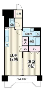 シャンボール日比野【302号室】の間取り