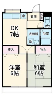 グレース八木【2階】の間取り