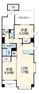 Moonshiny壱番館【201号室】の間取り