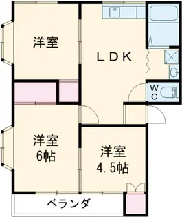 マルサンハイツ【205号室】の間取り