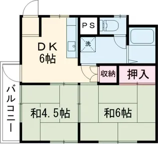 サンライズマンション【205号室】の間取り