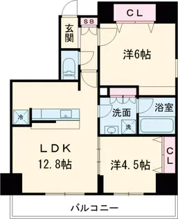 フュージョナル北綾瀬【3階】の間取り