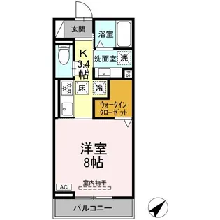 AXIS C【2階】の間取り