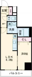 メインステージ千住河原町【8階】の間取り