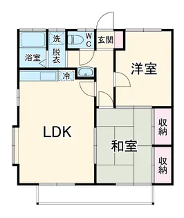 コーポ片野【103号室】の間取り