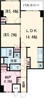 サンジョイアゼロ【7階】の間取り