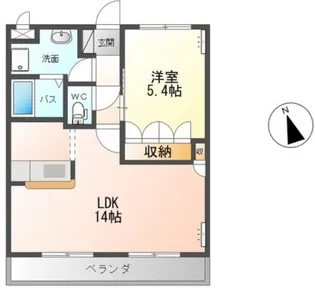 サンク エトワール【2階】の間取り