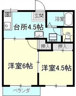 フォーブルパレス【1階】の間取り