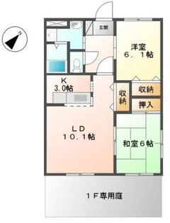 レジデンス O【1階】の間取り