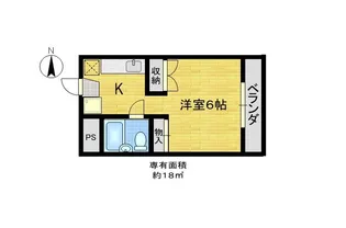 ジュネス一条【3階】の間取り