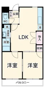 メゾンドール西町【2階】の間取り