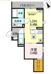 D-est【2階】の間取り
