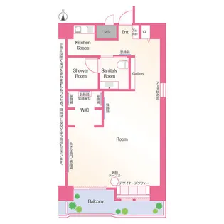 猪村ビルディング【1101号室】の間取り