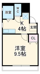 パルファン【1階】の間取り