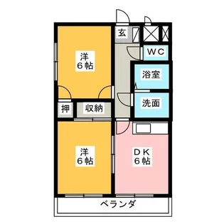 ルミエール西前田【7階】の間取り